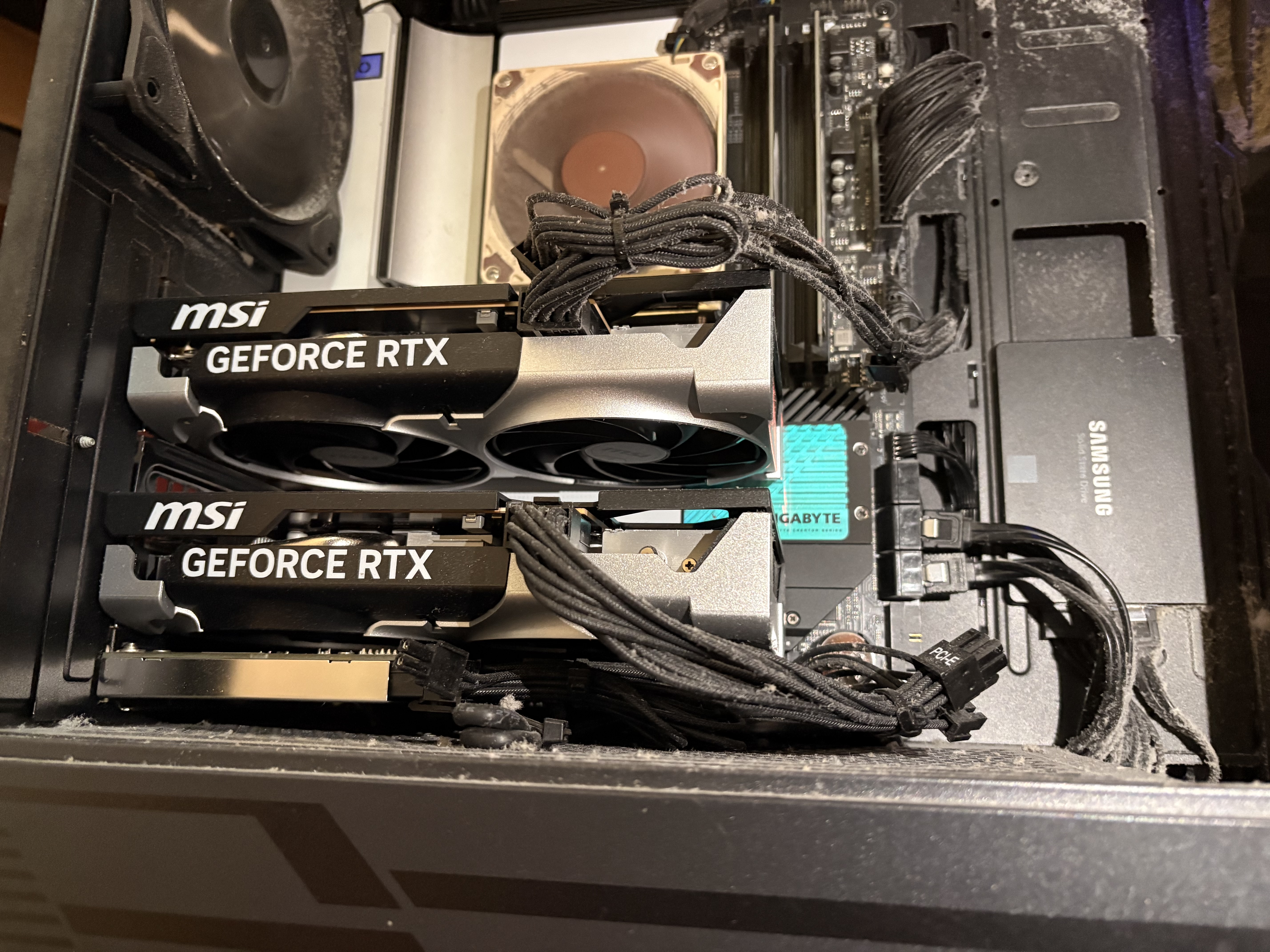 Local GPU machine with MSI GeForce RTX GPUs and Samsung SSD